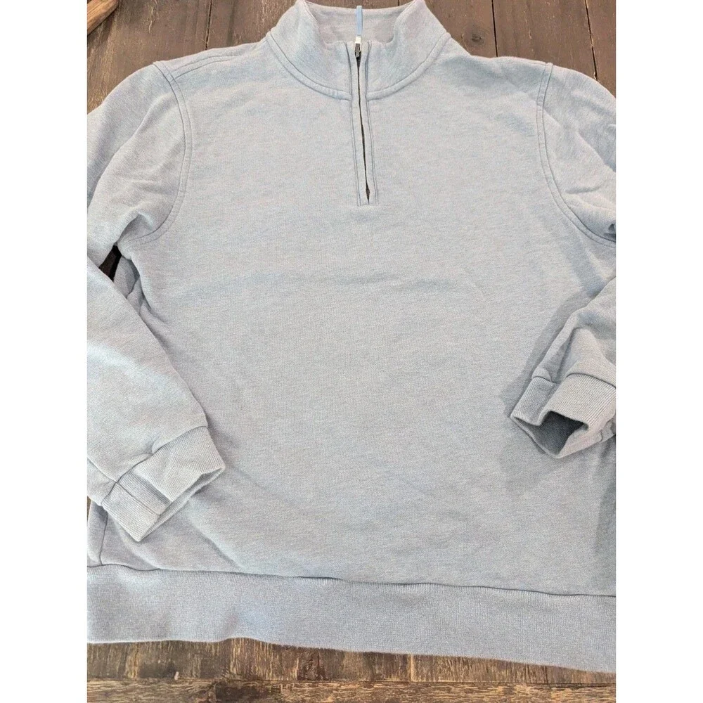 Brooks Brothers Quarter Zip Blue Quarter Zip Thick Mens Size M
